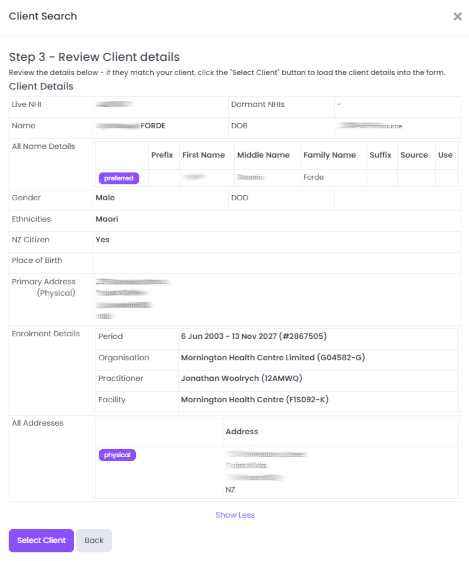 Add a new client