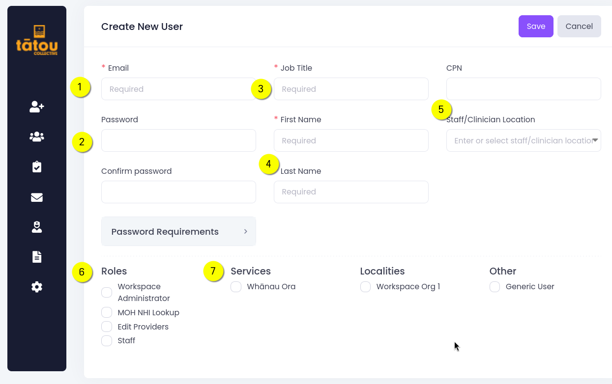 Adding users